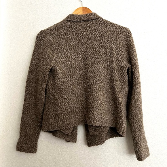 LOFT Italian Yarn Wool Blend Open Cardigan Medium Petite - Picture 3 of 14